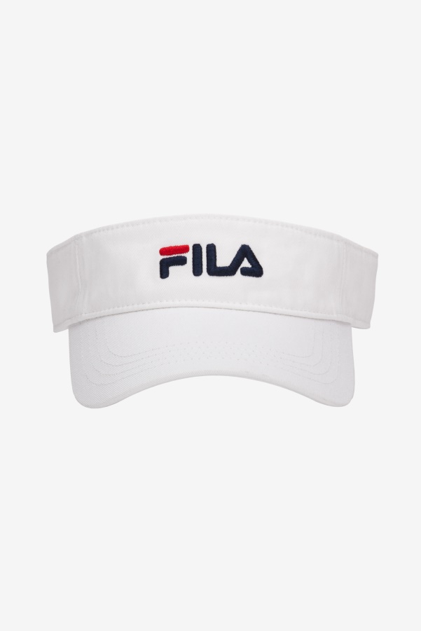 Fila White Embroidered Visor