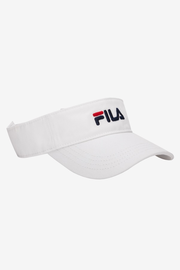 Fila White Embroidered Visor
