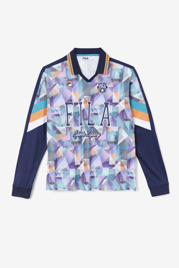 Kay Goalie Jersey Fila Navy/Blue/Tangerine/White