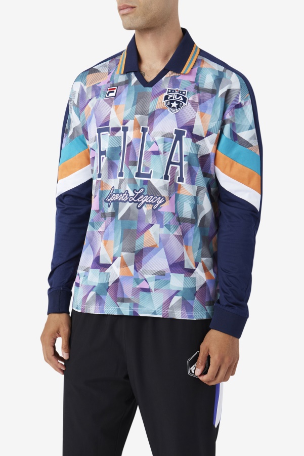Kay Goalie Jersey Fila Navy/Blue/Tangerine/White