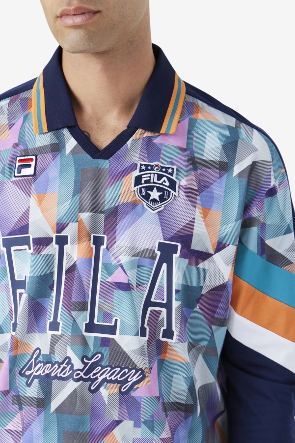 Kay Goalie Jersey Fila Navy/Blue/Tangerine/White