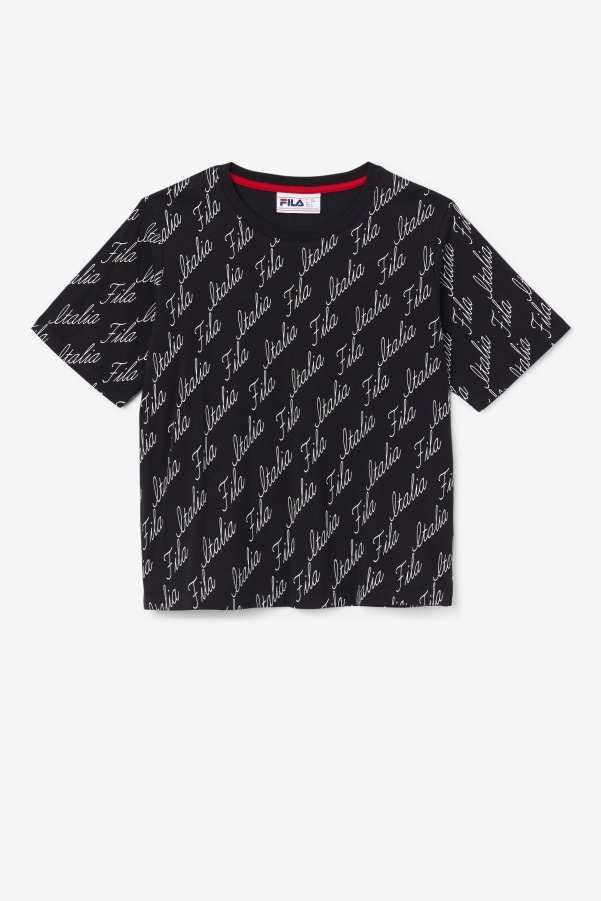 Fila Elizabeth Tee Black/Gardenia