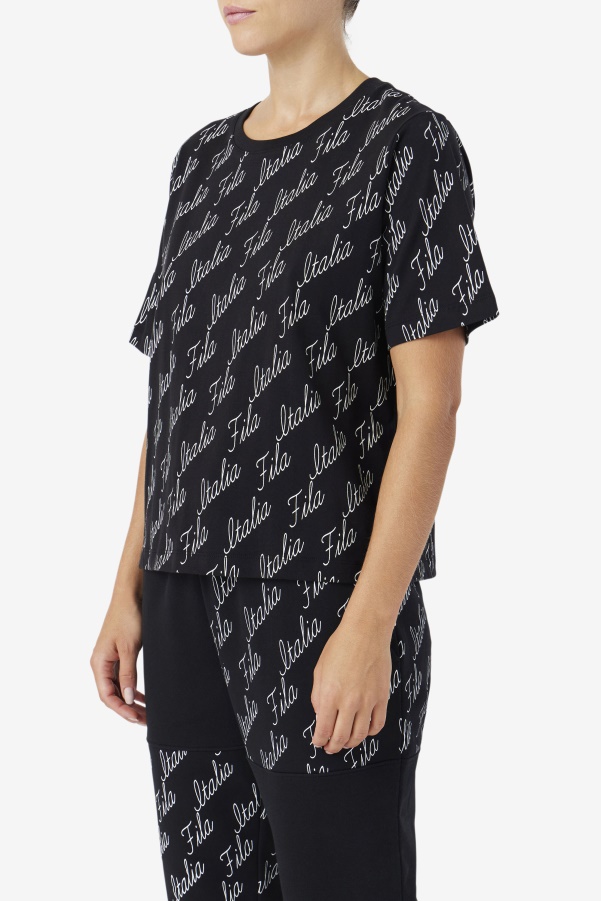 Fila Elizabeth Tee Black/Gardenia