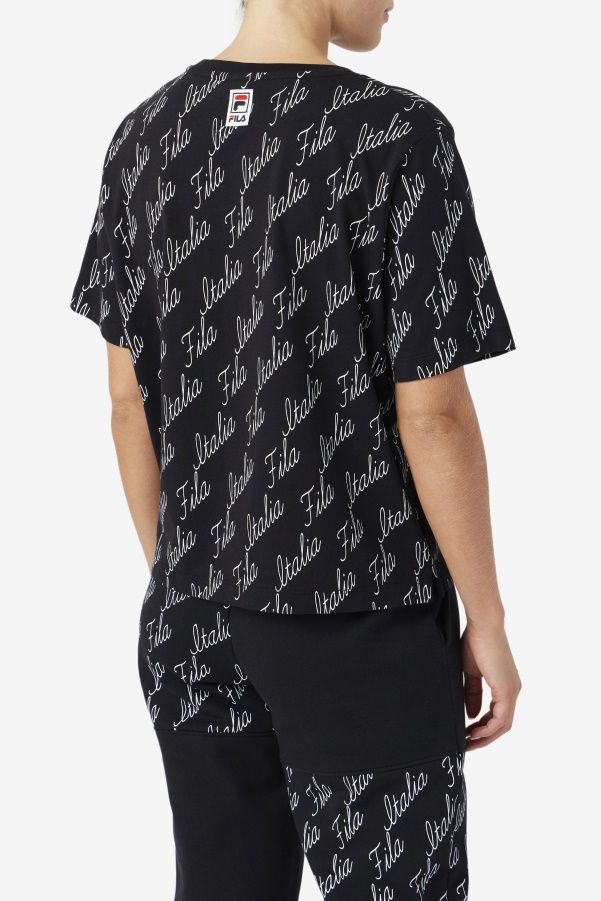 Fila Elizabeth Tee Black/Gardenia