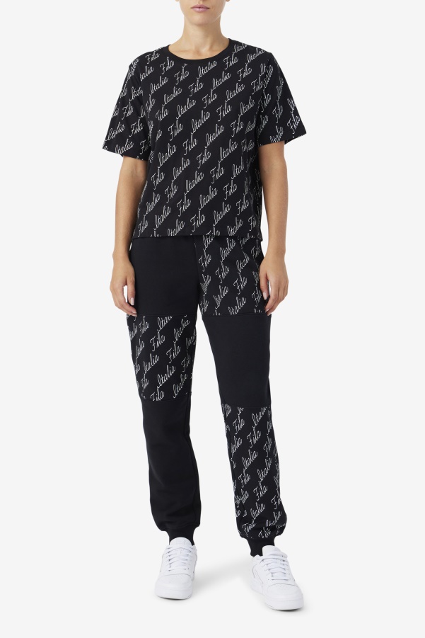 Fila Elizabeth Tee Black/Gardenia