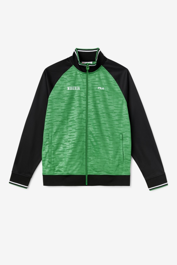 Nigeria Track Jacket Fila Jelly Bean/Black/White