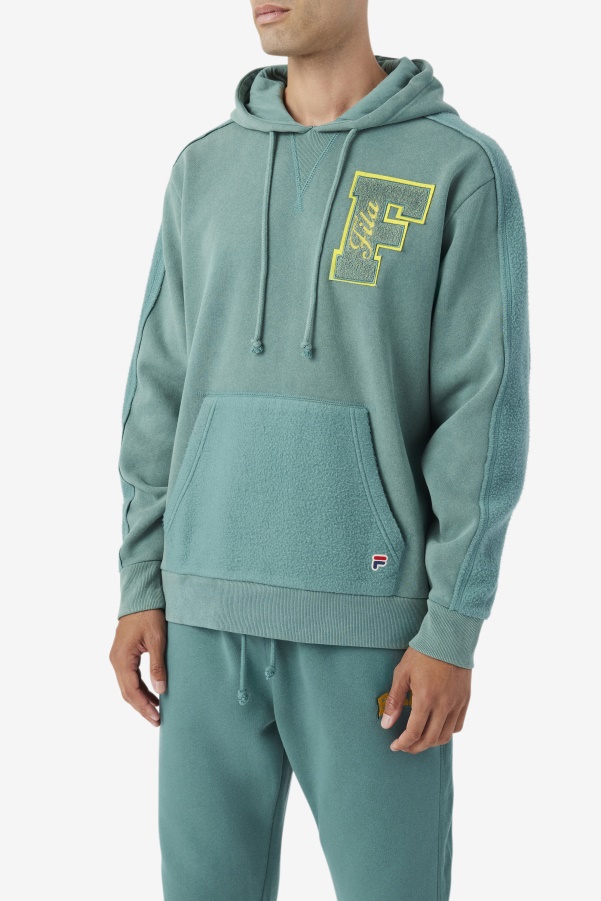 Fila Bryson Vintage Wash Hoodie Blue Spruce/Mimosa