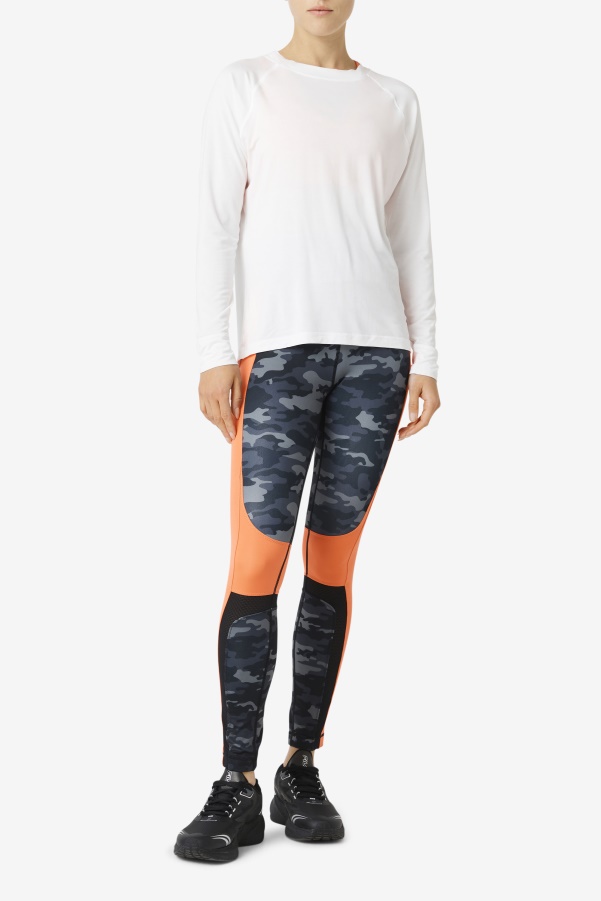 Fila Fi-Lux Mesh Back Long Sleeve Crew White