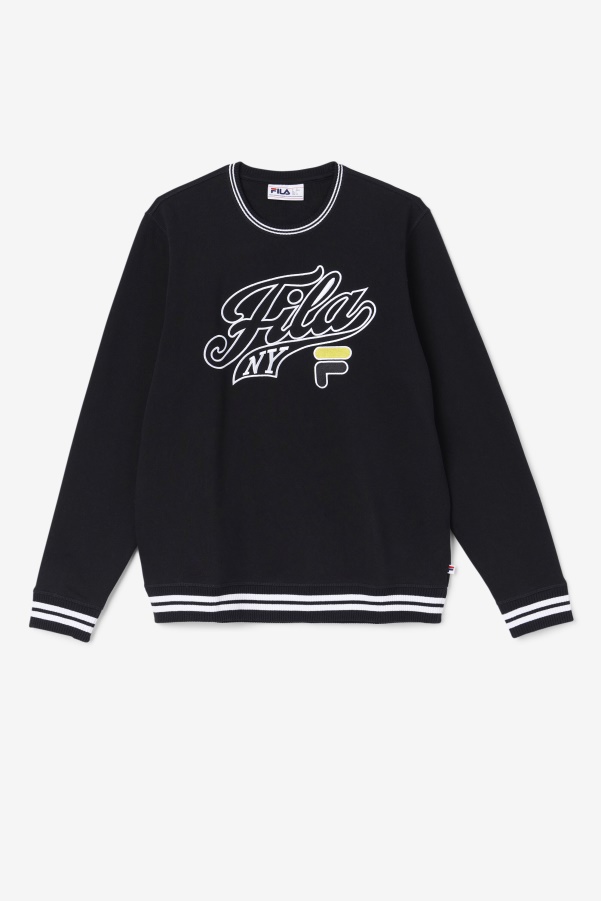 Fila Black/White/Mimosa Taylor Crewneck Sweatshirt