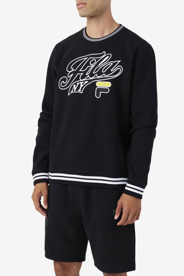 Fila Black/White/Mimosa Taylor Crewneck Sweatshirt