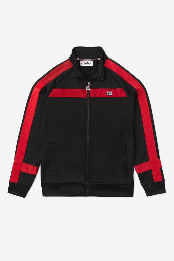 Black/Red Fila Renzo Jacket