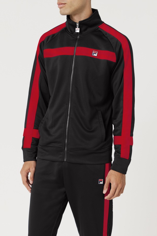 Black/Red Fila Renzo Jacket