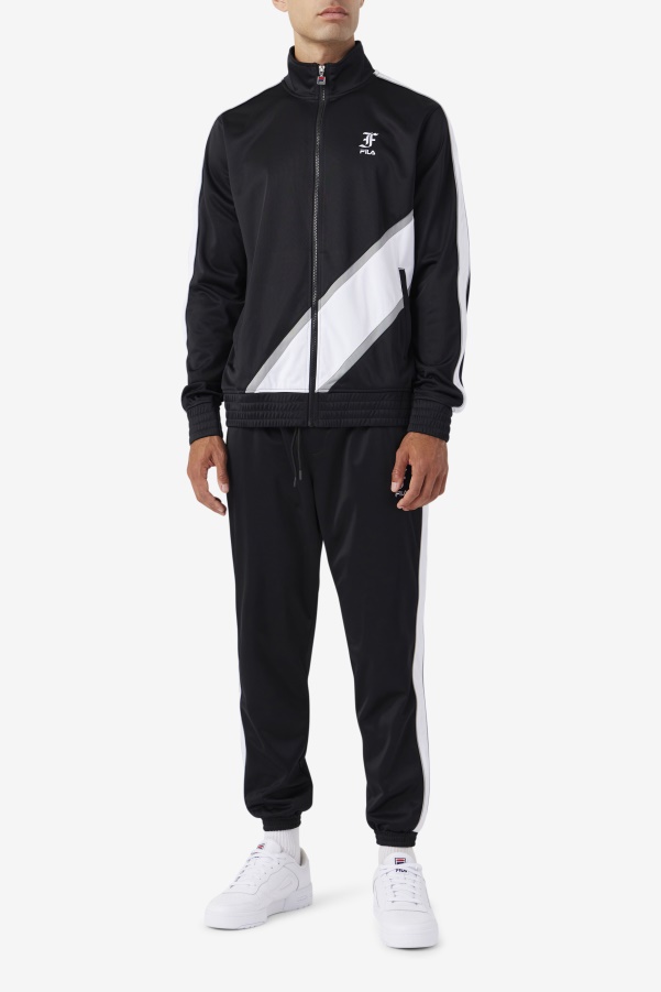 Black/White/Monument Runi Track Pant Fila