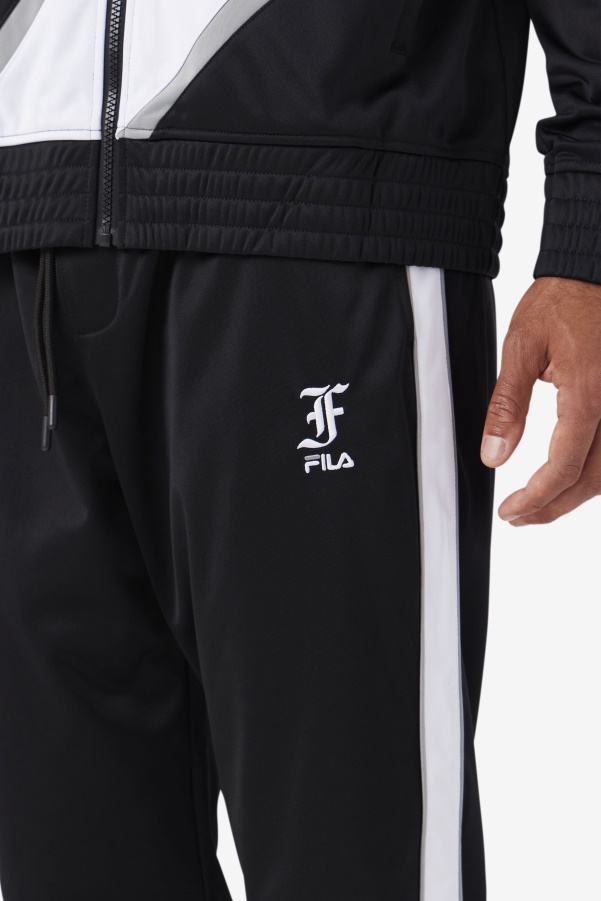 Black/White/Monument Runi Track Pant Fila