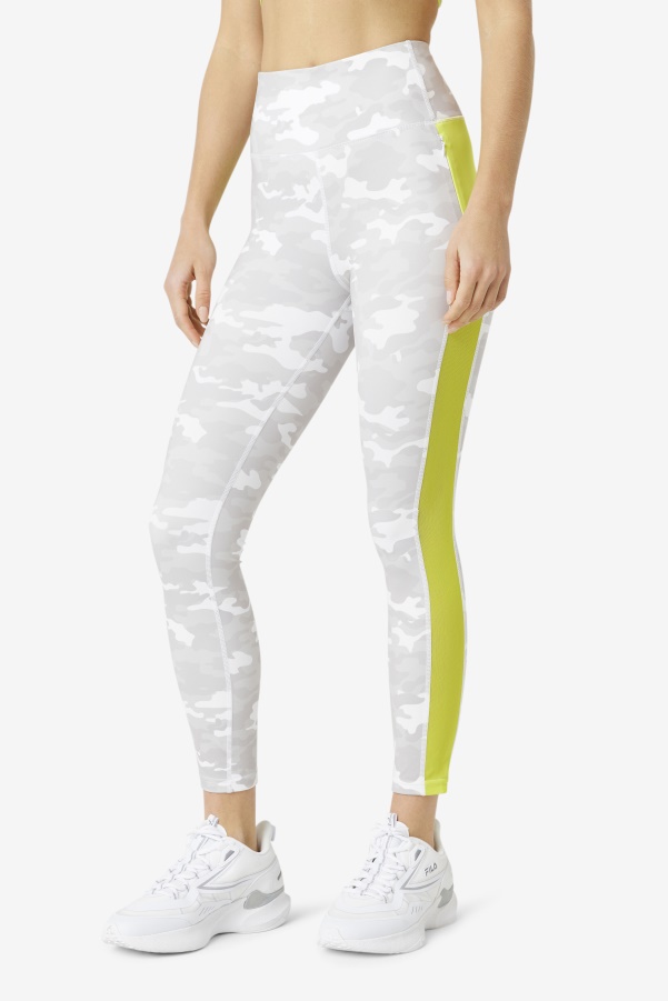 Forza Contrast 7/8 Leggings White/Sulphur Fila