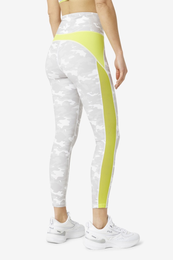 Forza Contrast 7/8 Leggings White/Sulphur Fila