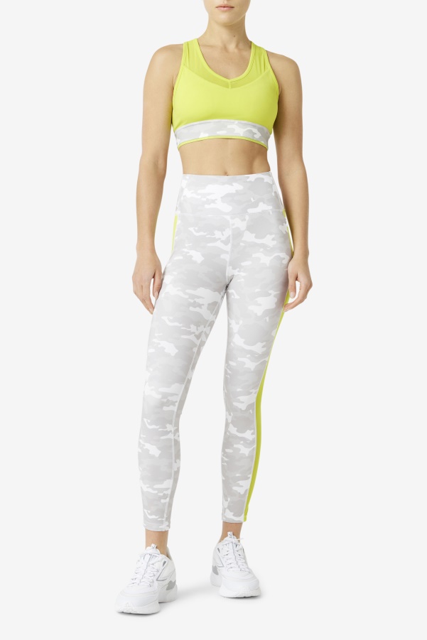 Forza Contrast 7/8 Leggings White/Sulphur Fila