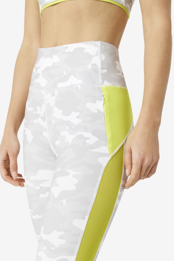 Forza Contrast 7/8 Leggings White/Sulphur Fila