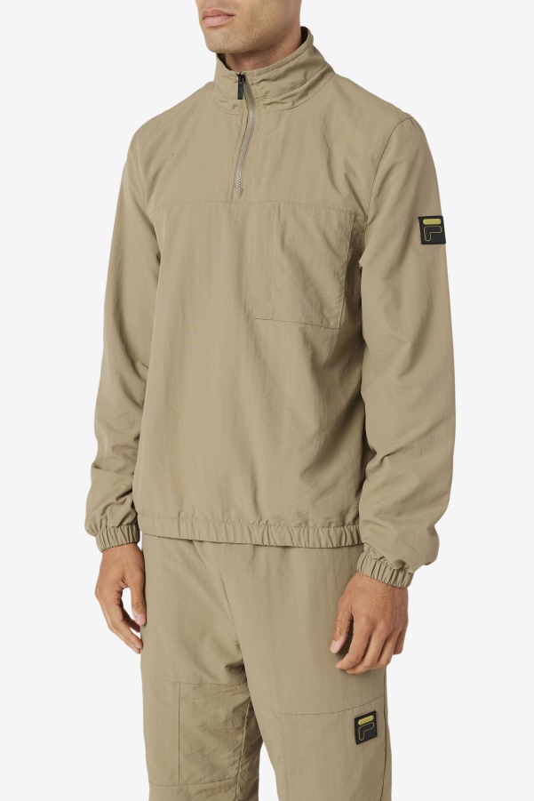 Fila Covert Green Magnus 1/4 Zip Track Jacket