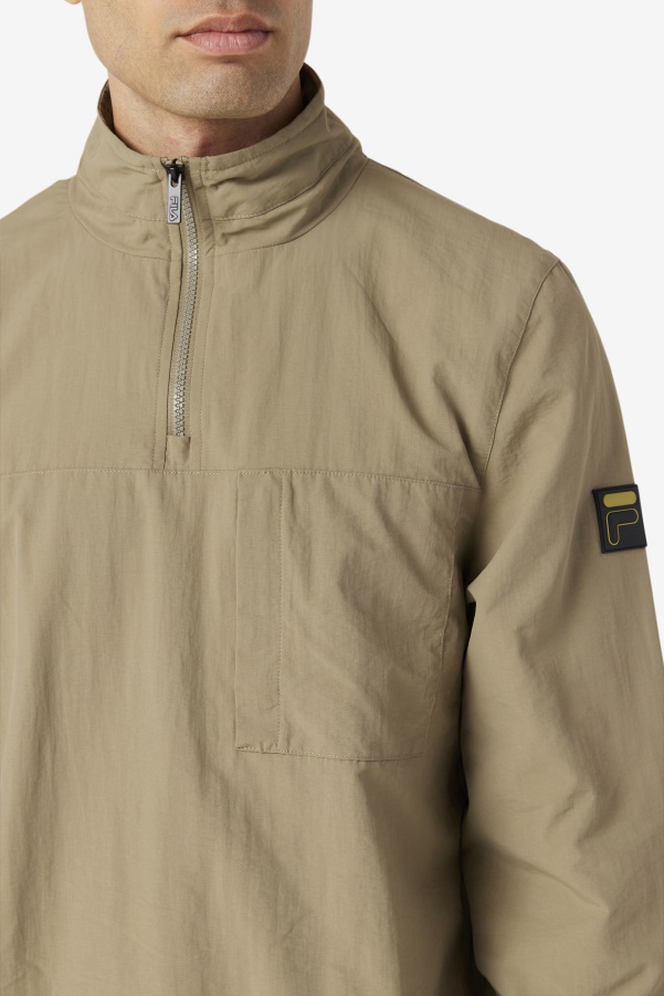 Fila Covert Green Magnus 1/4 Zip Track Jacket