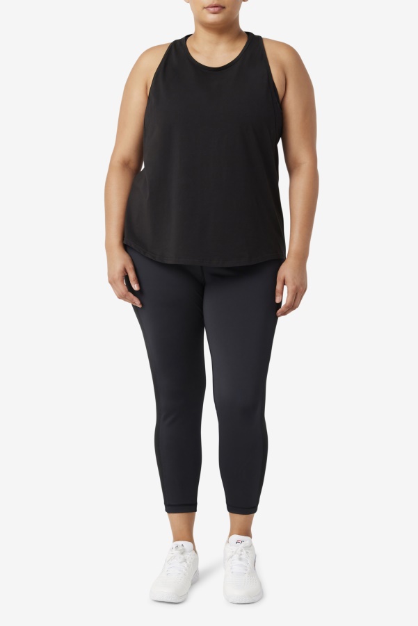 Fila Black Fi-Lux Long Tank Top