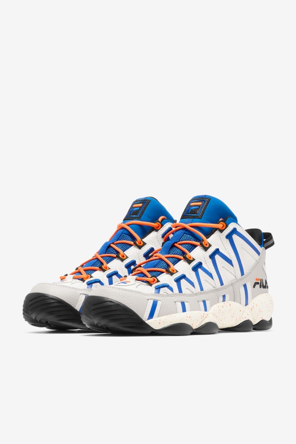 White/Silver Gray/Blue Fila Men's Stackhouse Spaghetti