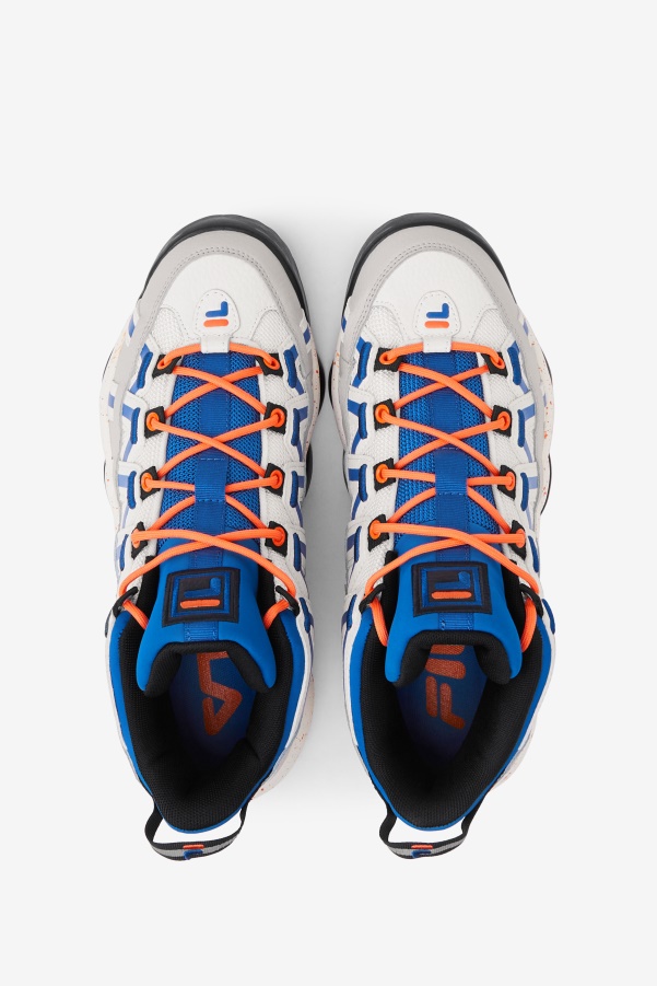 White/Silver Gray/Blue Fila Men's Stackhouse Spaghetti