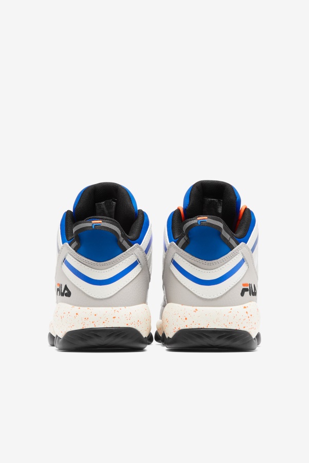 White/Silver Gray/Blue Fila Men's Stackhouse Spaghetti