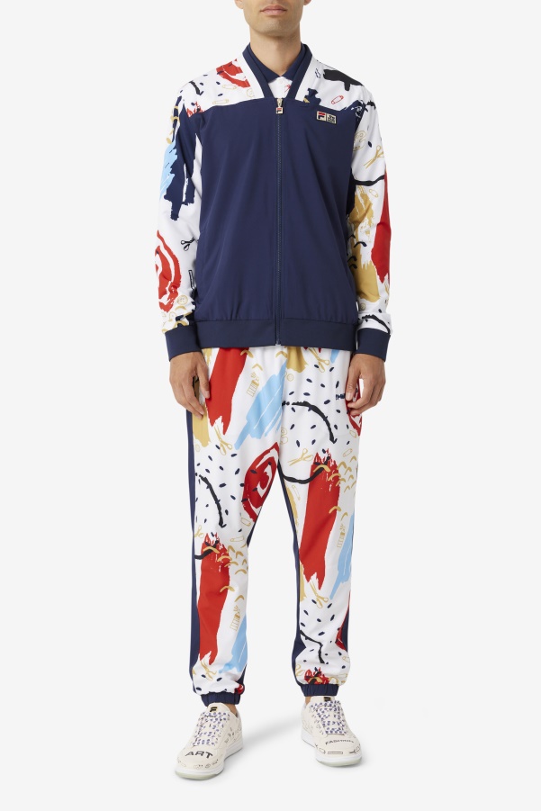 FILA x The Museum Printed Track Pant Fila Peacoat/White/Red