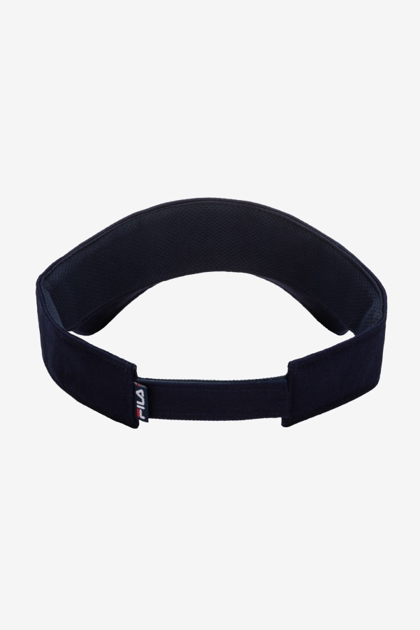 Embroidered Visor Navy Fila