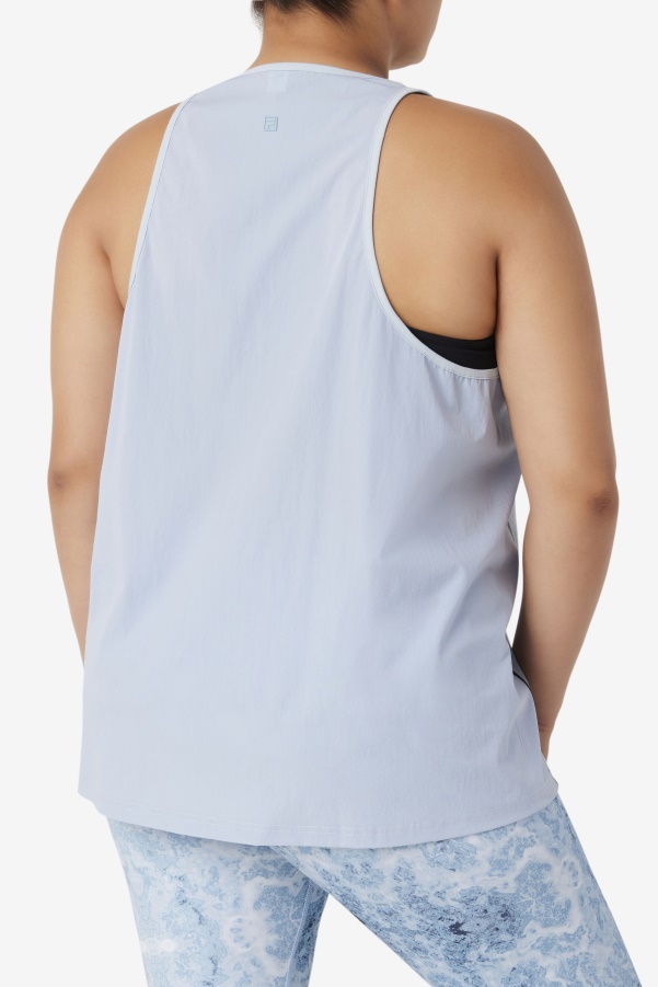 Fila Blue Fog/Black Fi-Lux Loose Tank Top