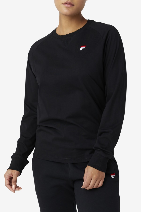 Fila Flynn Long Sleeve Tee Black