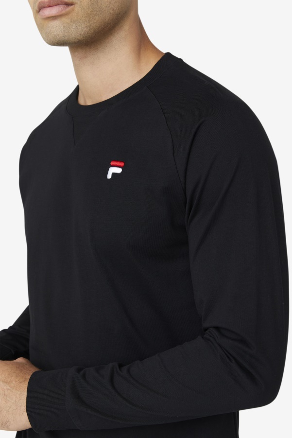 Fila Flynn Long Sleeve Tee Black