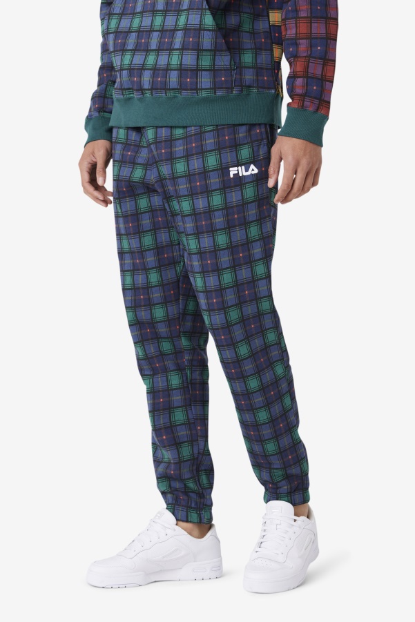 Fila Dorm Plaid Jogger June Bug/Rhubarb/Navy