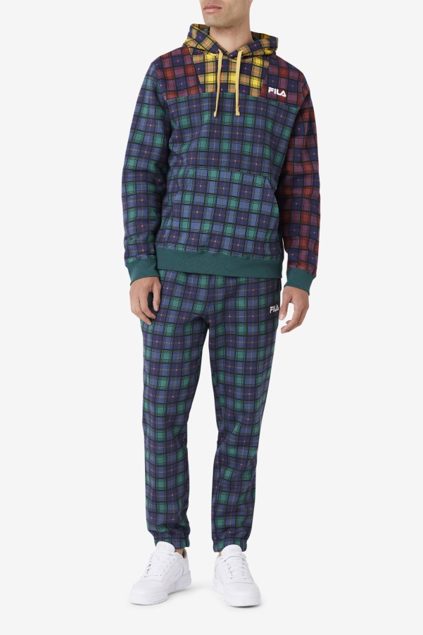 Fila Dorm Plaid Jogger June Bug/Rhubarb/Navy