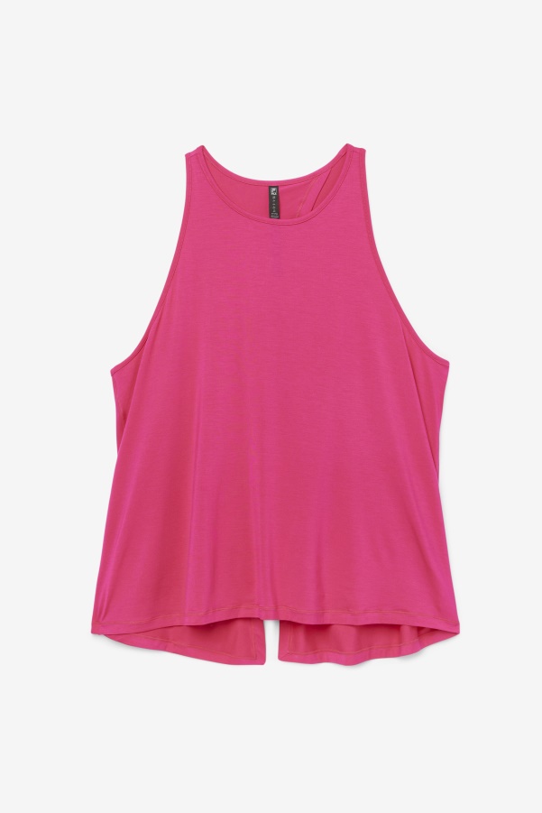 Fi-Lux Open Back Tank Top Bright Pink Fila
