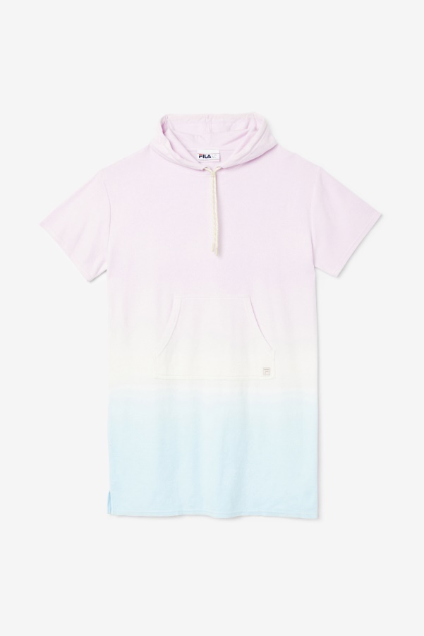 Orchid/Blue/Tender Peach Fila Cali Hooded Poncho