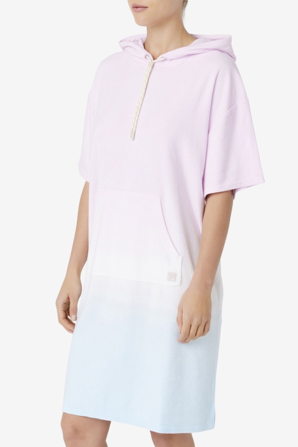 Orchid/Blue/Tender Peach Fila Cali Hooded Poncho