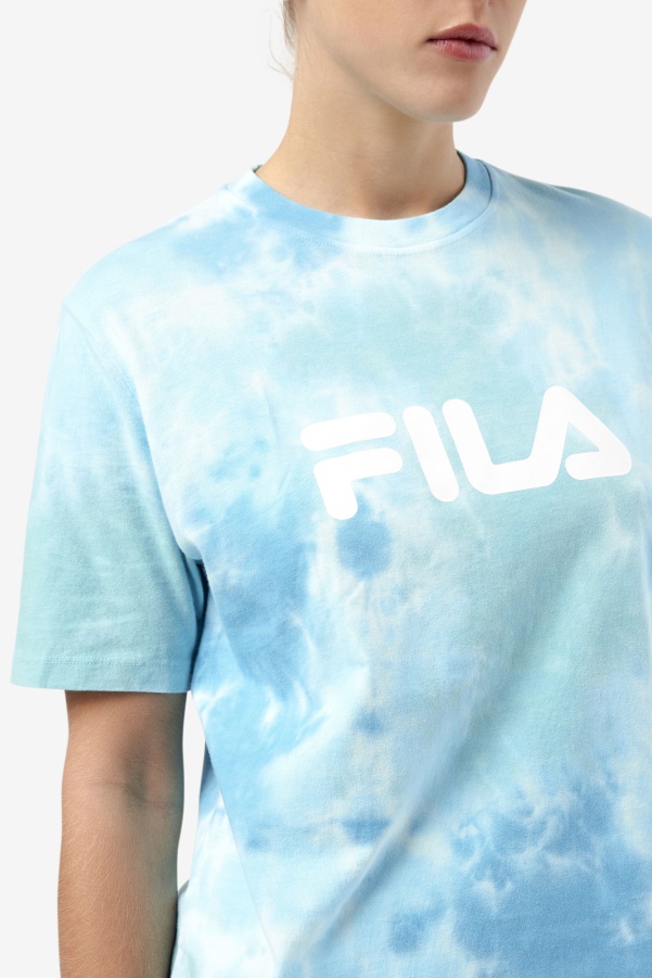 Alivia Tie Dye Tee White/Splish/All/Latigo Bay Fila