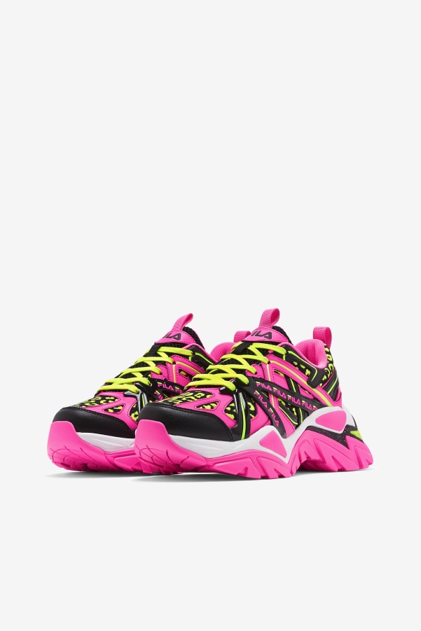 Pink/Black/White Fila Women's Electrove 2