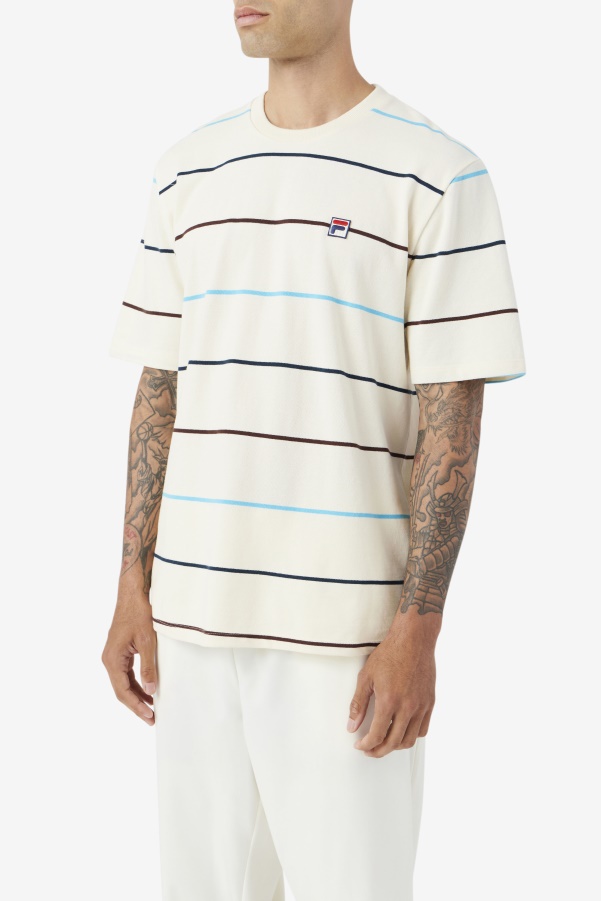 Egret/Teal/Brown Stone Fila Thiago Crew