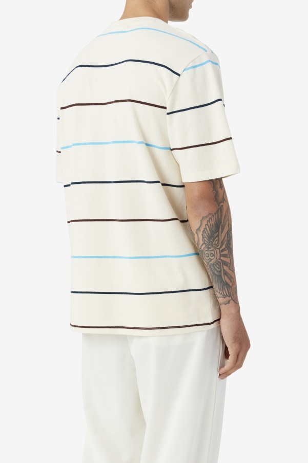 Egret/Teal/Brown Stone Fila Thiago Crew