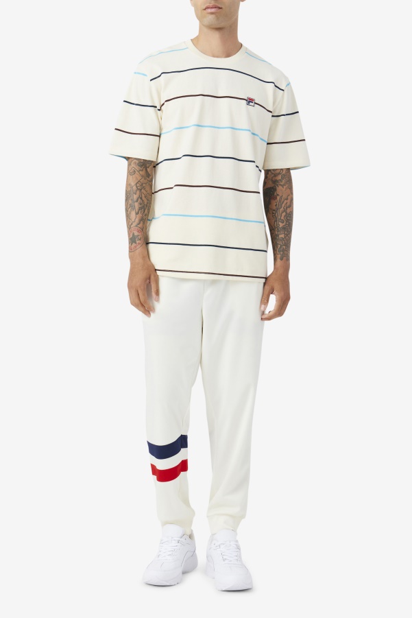 Egret/Teal/Brown Stone Fila Thiago Crew