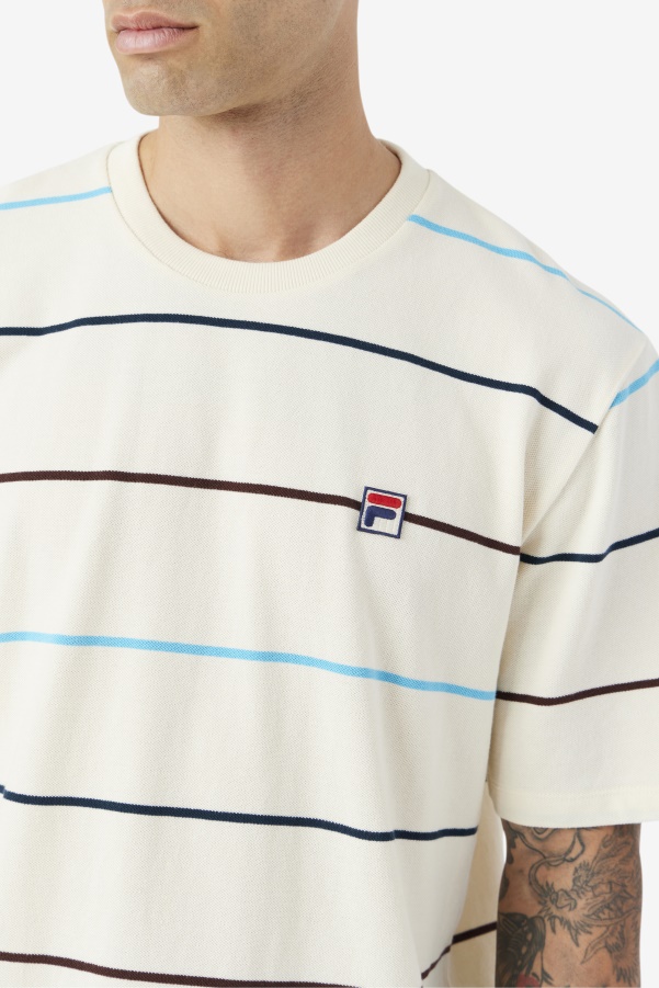 Egret/Teal/Brown Stone Fila Thiago Crew