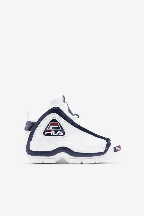Fila White/Navy/Red Big Kids' Grant Hill 2 25th Anniversary Edition