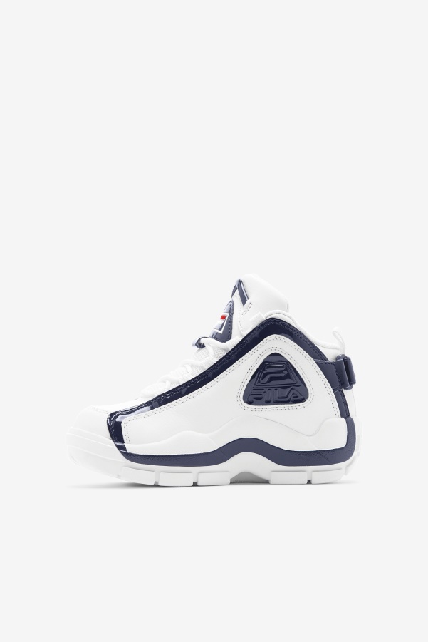 Fila White/Navy/Red Big Kids' Grant Hill 2 25th Anniversary Edition