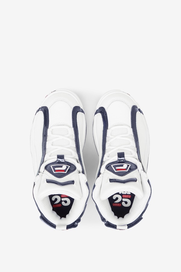 Fila White/Navy/Red Big Kids' Grant Hill 2 25th Anniversary Edition