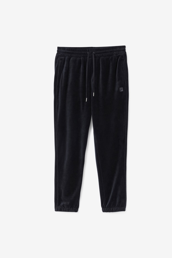 Black Deverall Velour Pant Fila