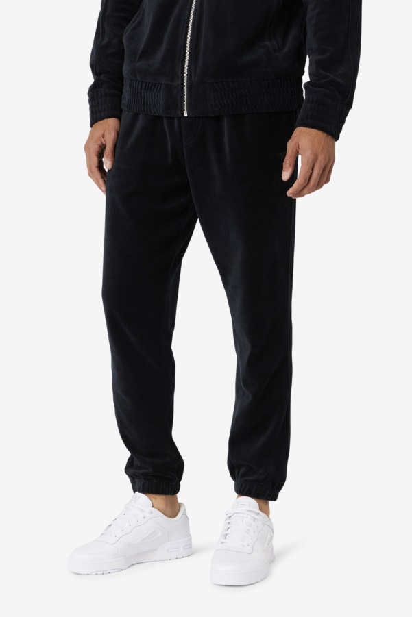 Black Deverall Velour Pant Fila