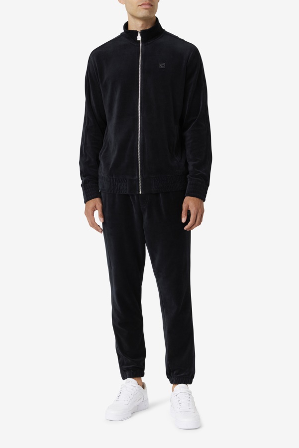 Black Deverall Velour Pant Fila